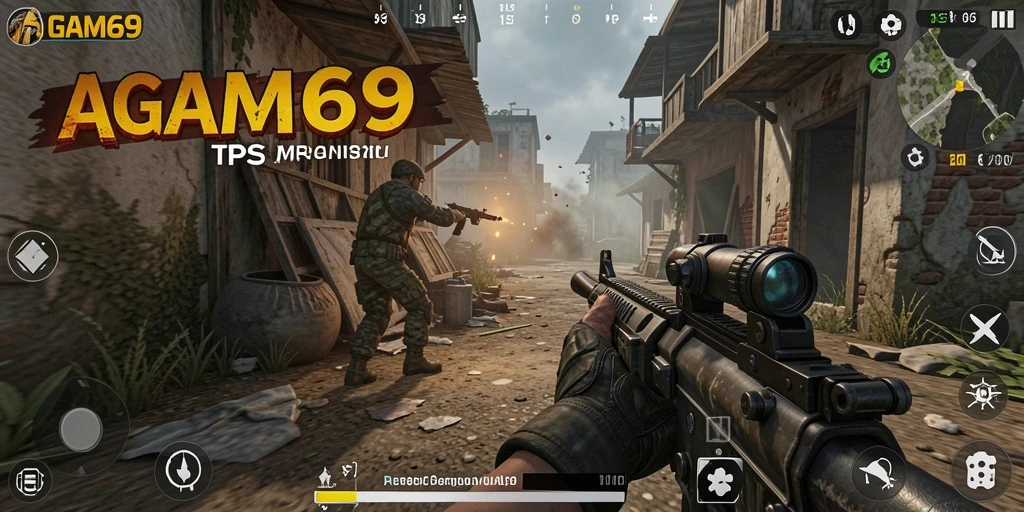 Tampilan gameplay TPS yang aksi dan mendebarkan dari AGAM69.