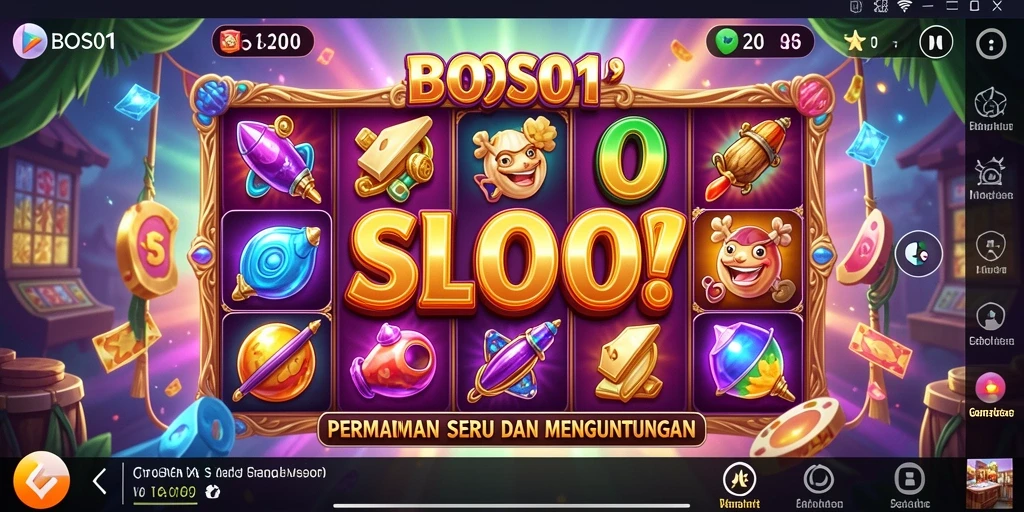 Tampilan gameplay menarik dari permainan slot BOS01.
