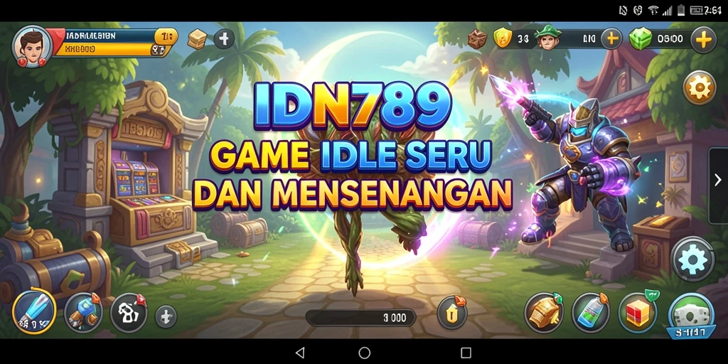 Tampilan gameplay menawan dari IDN789 yang menunjukkan kemajuan dalam mode Idle.