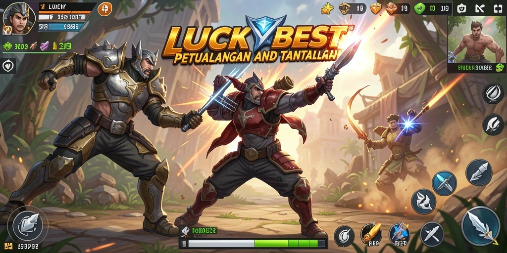 Gameplay LUCKYBEST dengan aksinya yang mendebarkan.