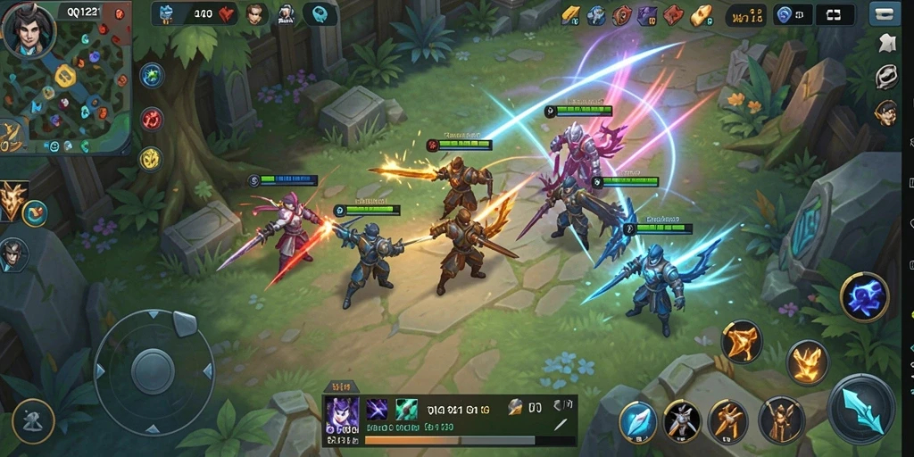 Screeshot menunjukkan gameplay strategis yang mendebarkan.