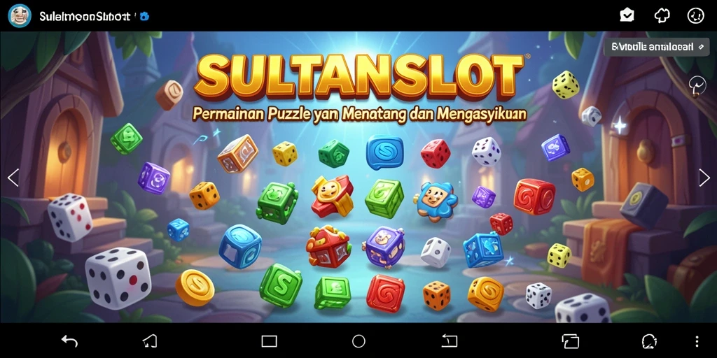 Screenshot gameplay SULTANSLOT menampilkan tantangan Puzzle yang menarik dan penuh warna.