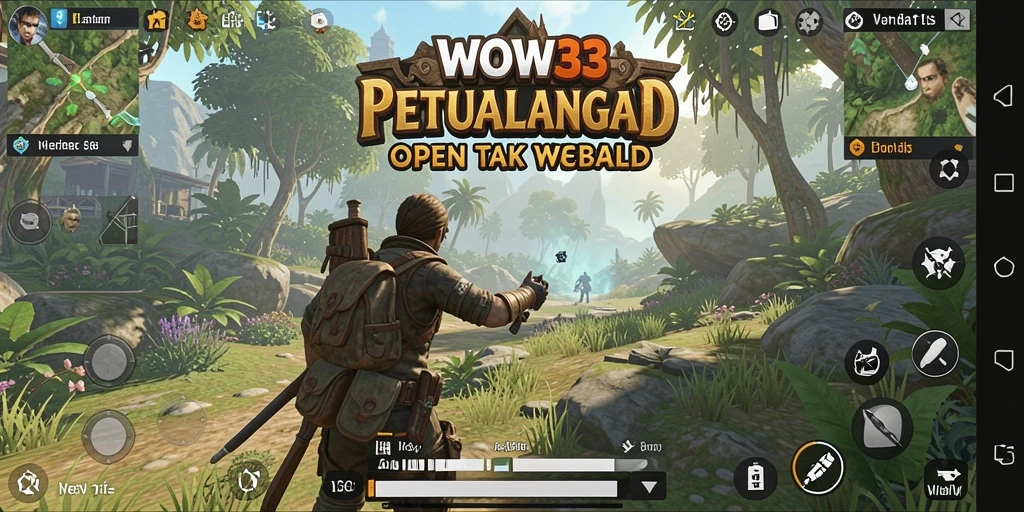 Tampilan menarik dari gameplay petualangan Open World WOW33.